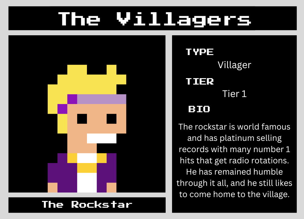 The Rockstar biography card
